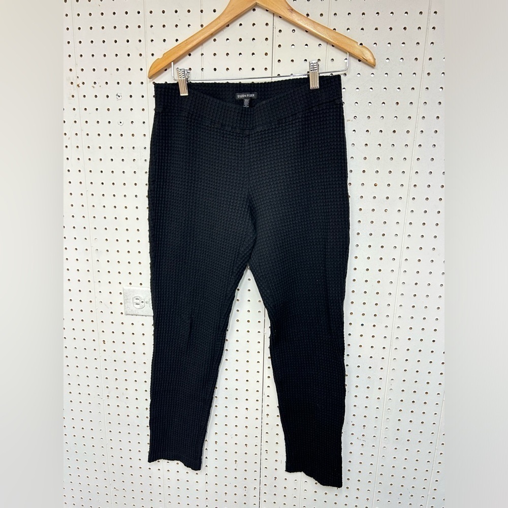 Eileen Fisher Waffle Knit Straight Leg Pants